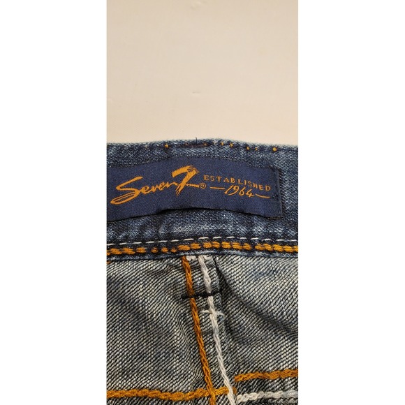 Seven Jeans Men Straight Leg Blue Wash Denim Size 36x32 bootcut - Picture 8 of 12